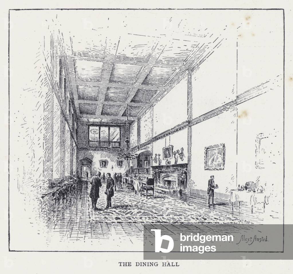 Der Speisesaal (Gravur)