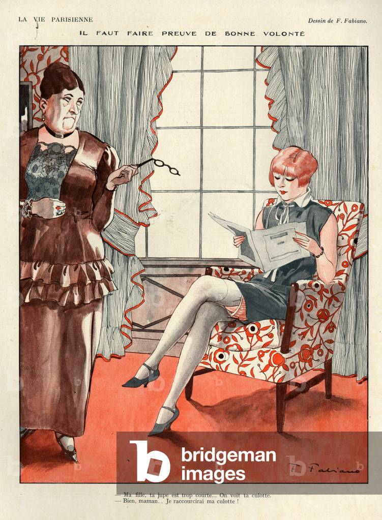 Image of Print depicting La Vie Parisienne 1920 by Fabien Fabiano