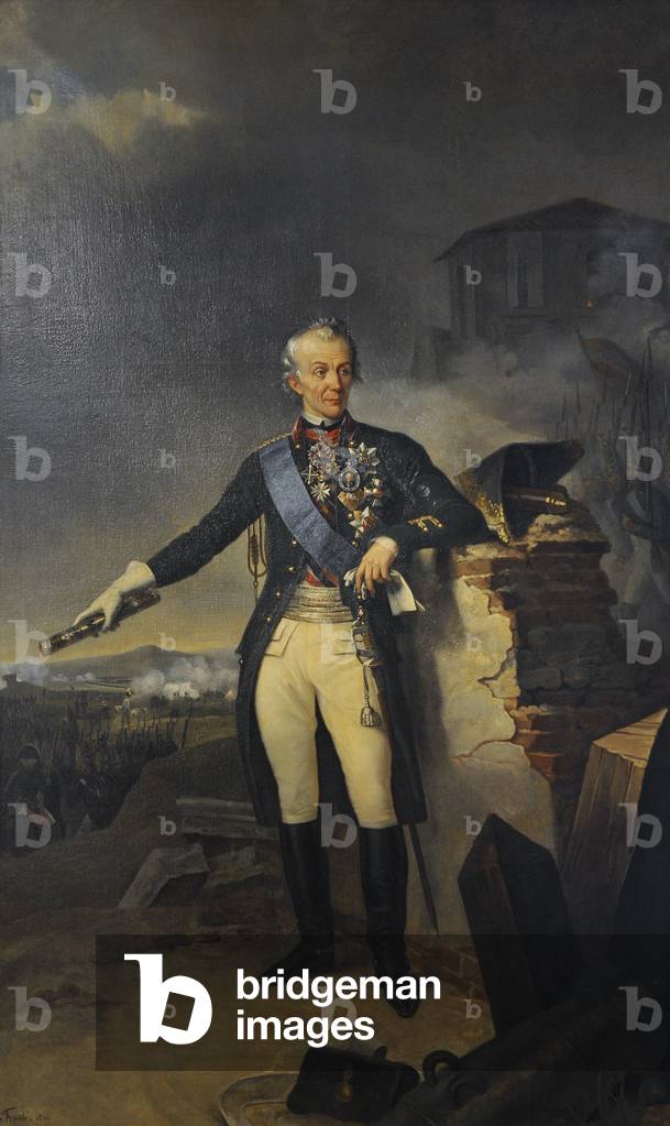 "Ritratto di Alexander Suvorov (1729-1800) di Nicolas-Sebastien Froste (1790-1856)." di Nicolas Sebastien Fros