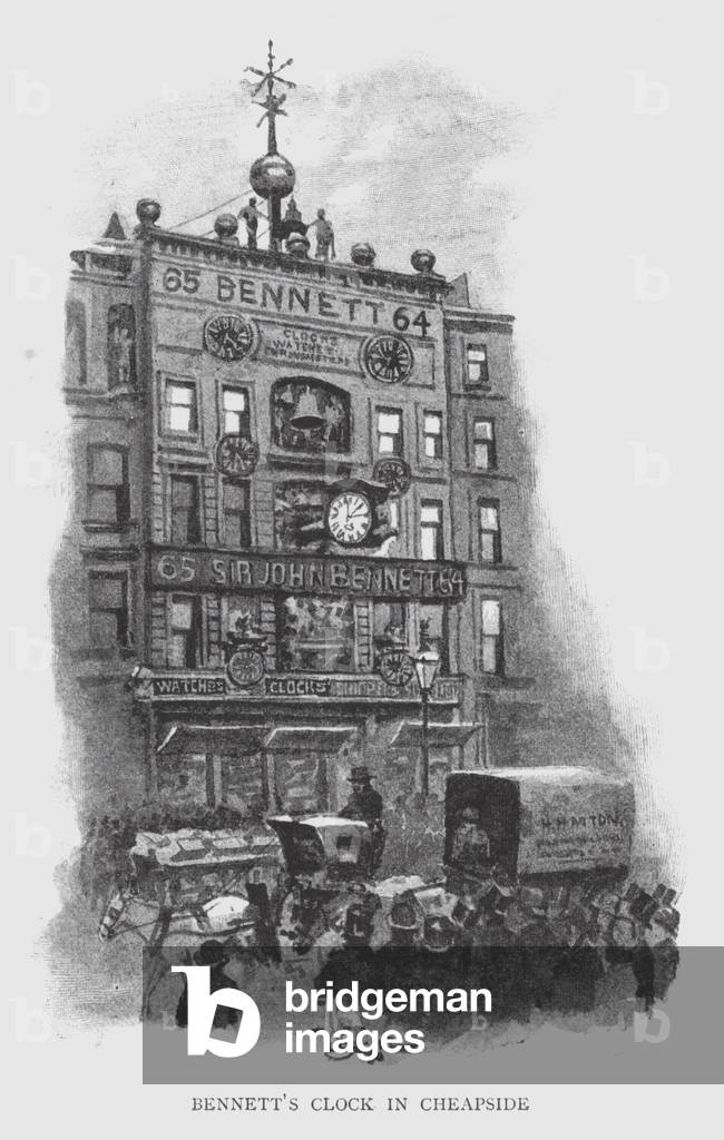 Orologio di Bennett a Cheapside (lito)