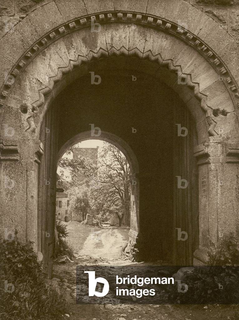 Ruine Salzburg bei Neustadt; Rovine di Salisburgo vicino a Neustadt (foto in b/n)