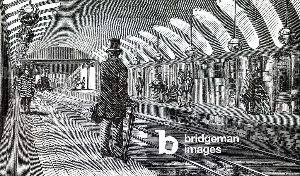 A platform at Gower Street Station