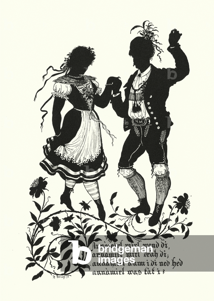 Image of Print depicting Silhouette by Hugo Strohl (litho) 1801 by Hugo Gerard Strohl