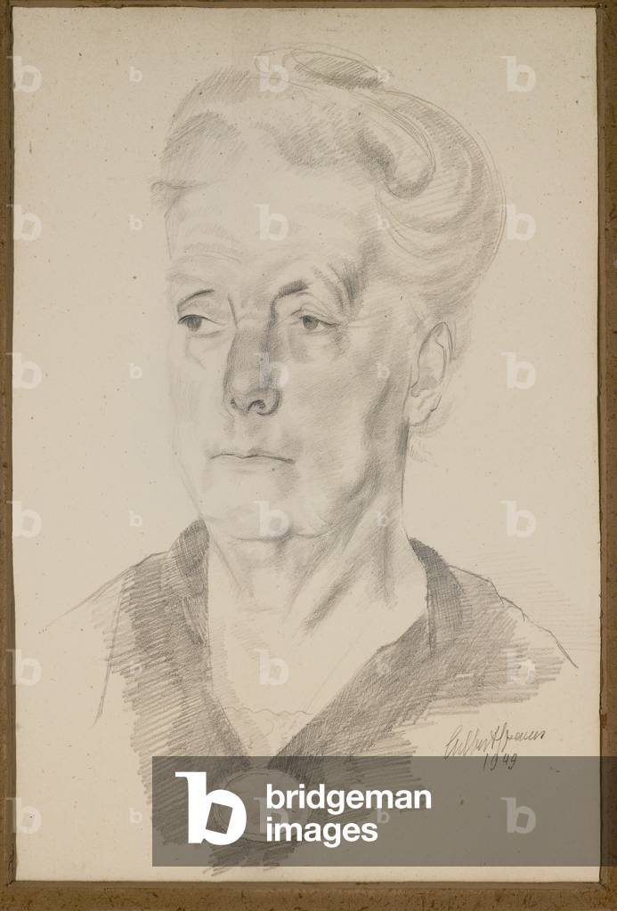 Ritratto di Miss Taylor, 1949 (matita su carta)