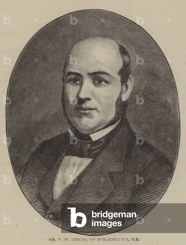 Sig. G W Childs, di Philadelphia, US (incisione)