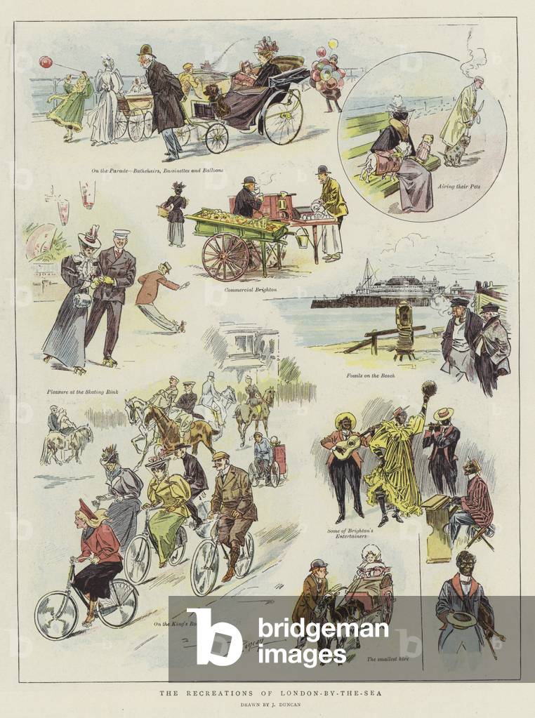 The Recreations of London-by-the-Sea (chromolitho) by John Duncan