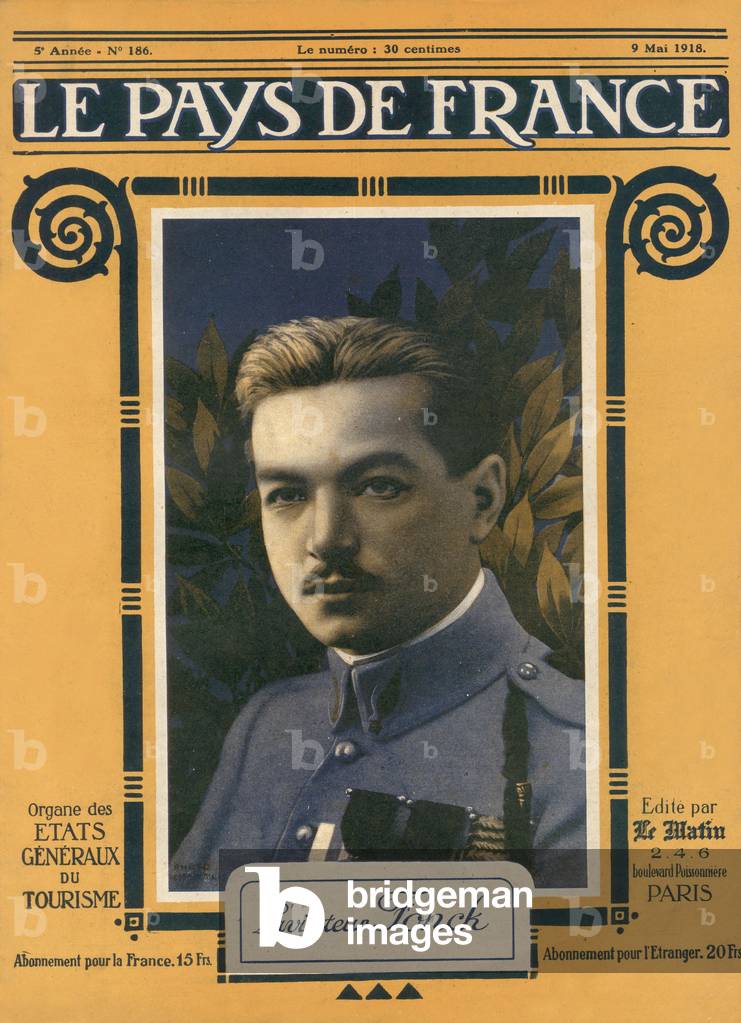 "Le pays de France" 9 maggio 1918: L'aviatore francese Rene Fonck