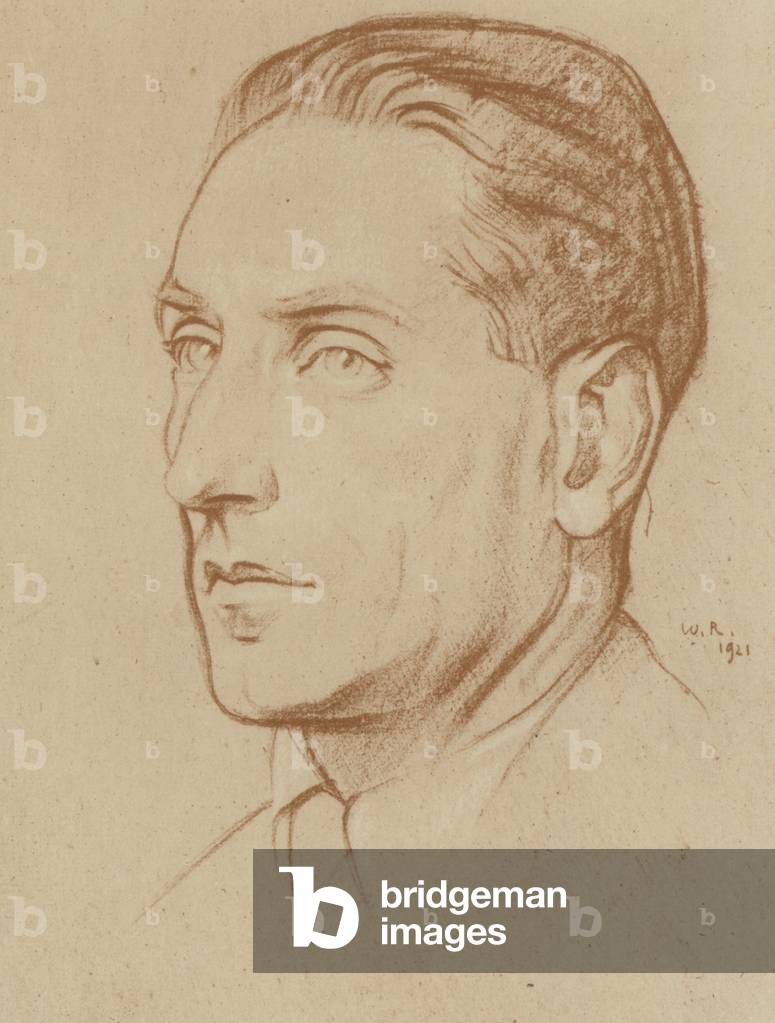 Image de Estampe représentant Compton Mackenzie (Litho) 1901 par William Rothenstein