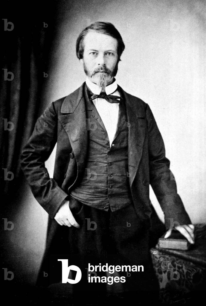 Image of Photography depicting Louis Pasteur (1822-1895) French chemist and biologist 1860, b/w