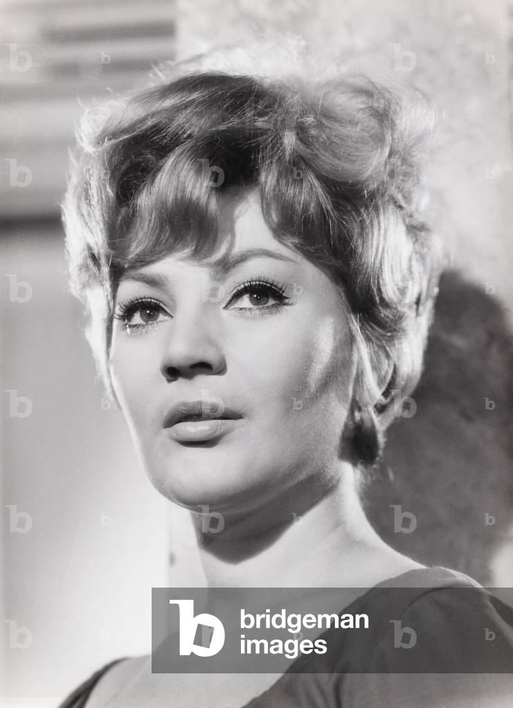 Österreichische Schauspielerin und Radiomoderatorin Louise Martini, Deutschland Anfang der 1960er Jahre (s/w F