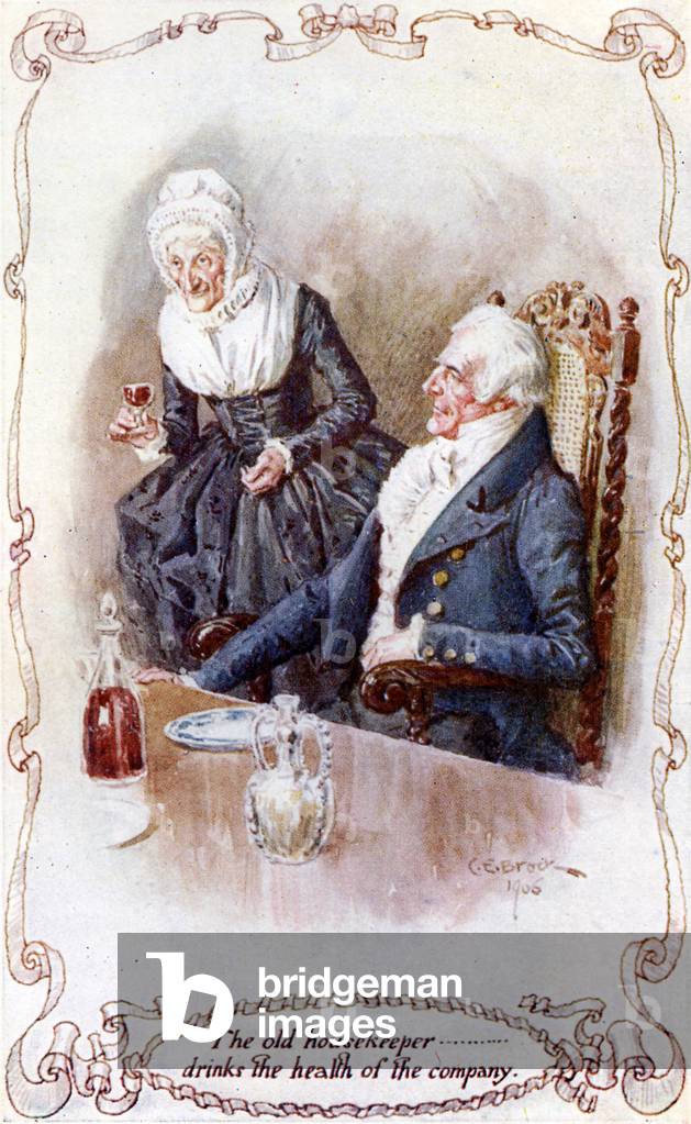 "Die Weihnachtszeit in der Bracebridge Hall" von Charles Edmund Brock