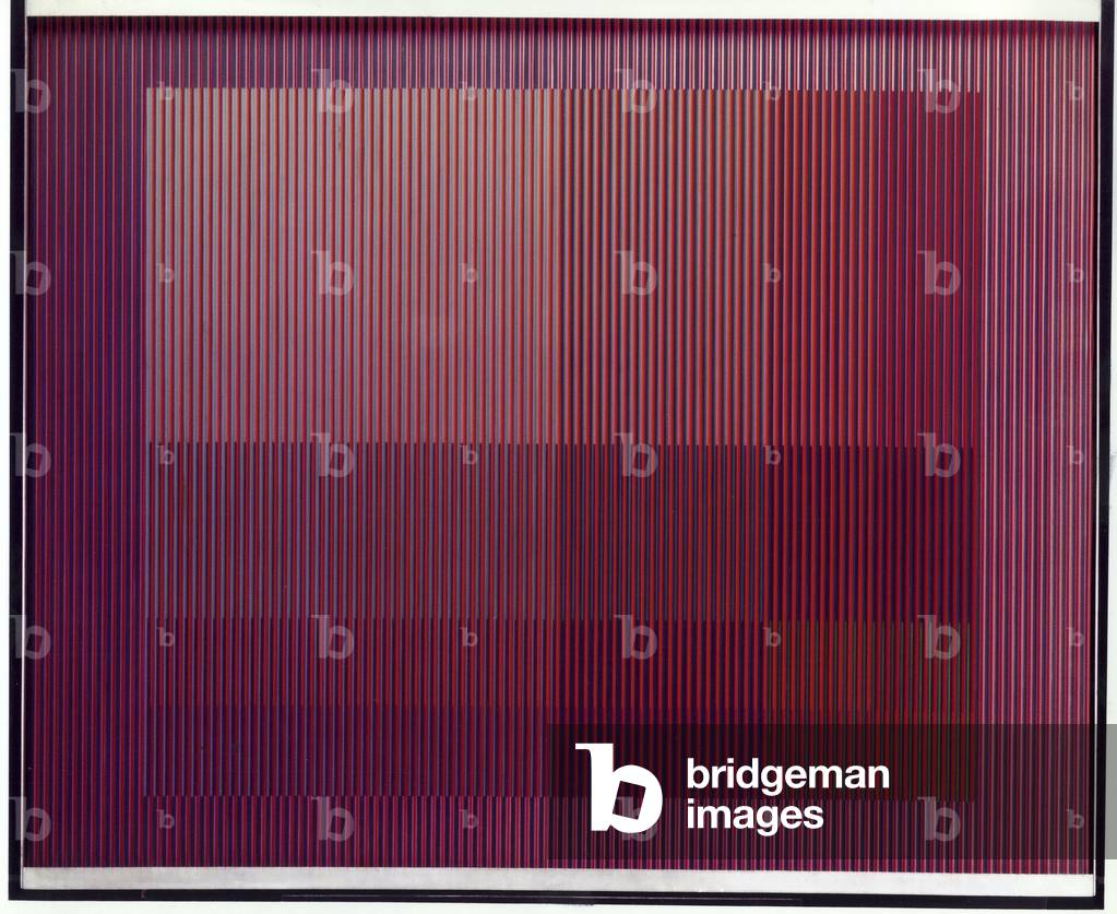 Physichromie 655, Paris, 1973 (Acrylique sur aluminium, inserts en plastique)