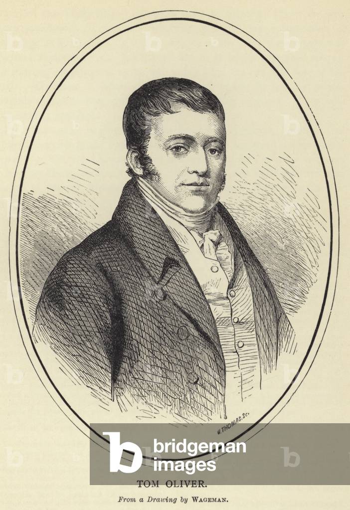 Tom Oliver, von einer zeichnung von Wageman (gravur)