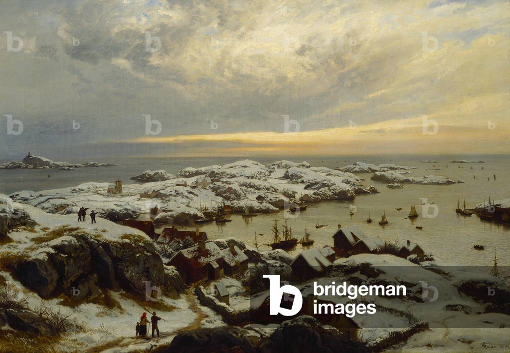 "Farsund" 1874 di Hans Gude