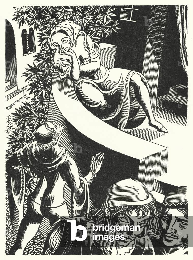 Illustration für Das Dekameron von Giovanni Boccaccio (Gravur)