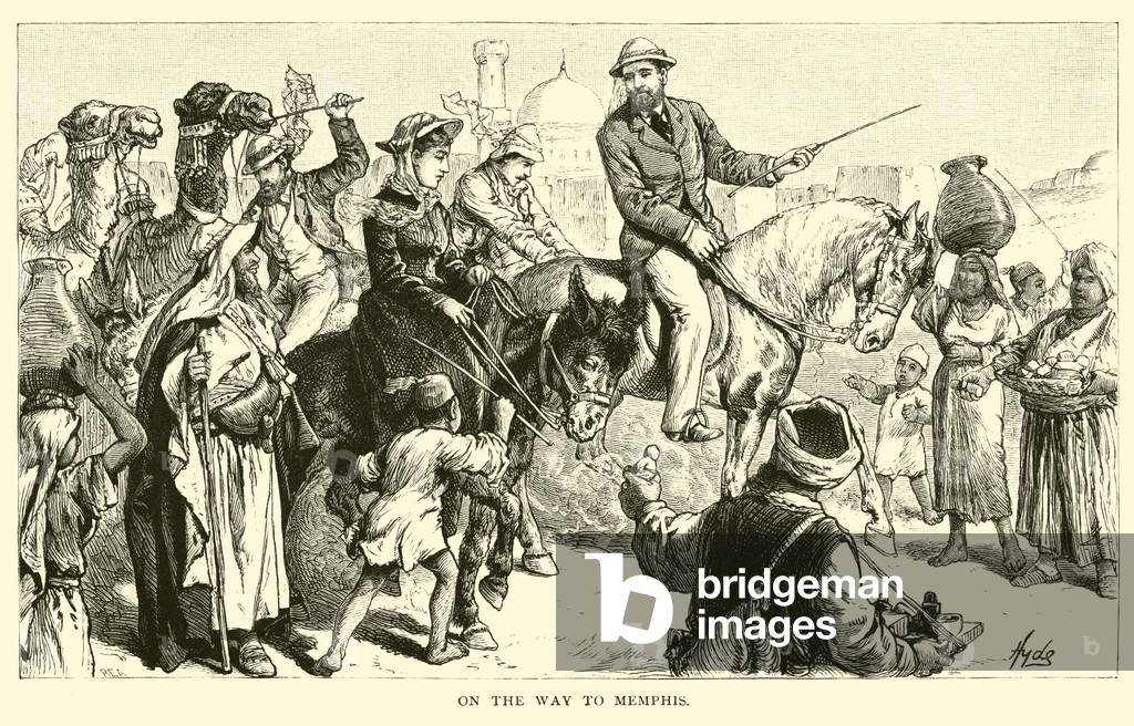 Sur le chemin de Memphis (gravure)