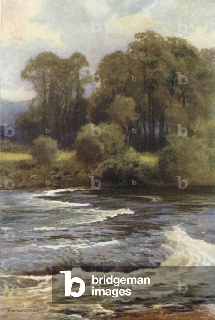 "Monnington Falls (color lito)" di Ernest William Haslehust