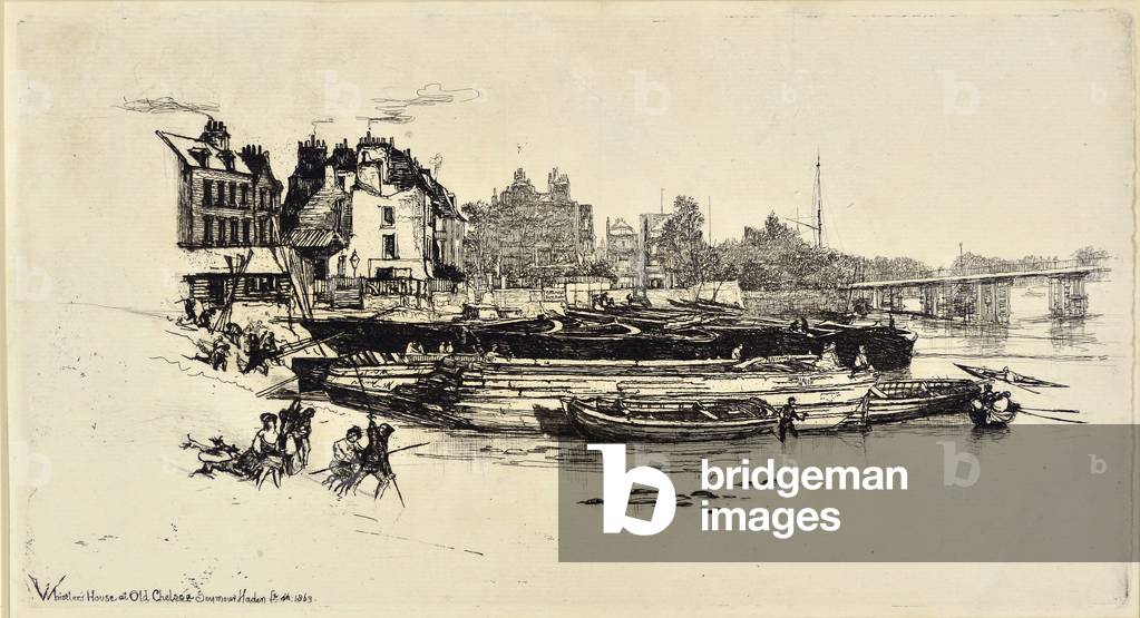 "Whistler's House" 1863 von Francis Seymour Haden
