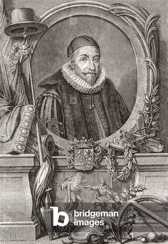 Guglielmo I, Principe d'Orange, 1533-1584, detto Guglielmo il Silenzioso o Guglielmo d'Orange.  Leader della r