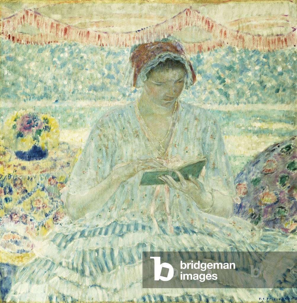 Sommer Lesen, 1902 (öl auf leinwand)