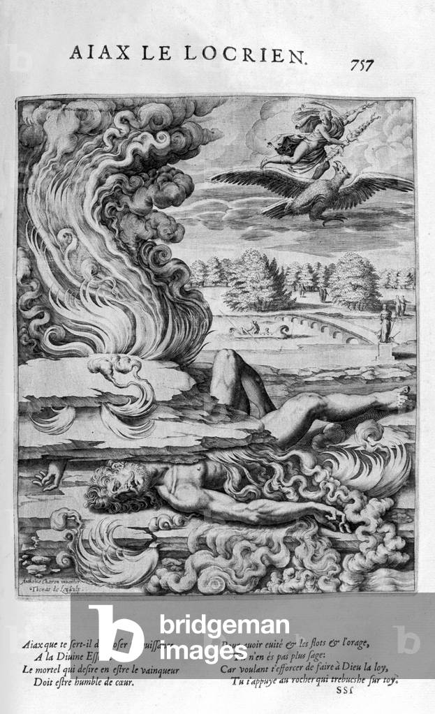 Ajax the Locrian (Ajax the Lesser), 1615 (engraving)