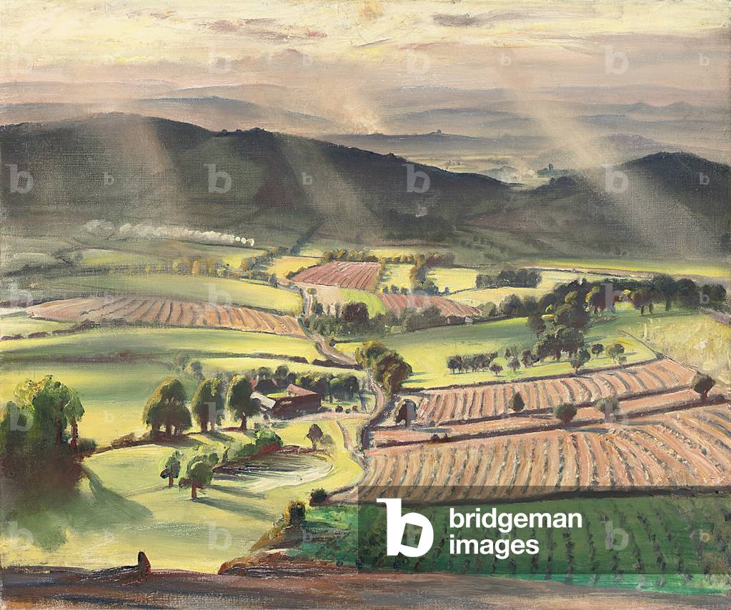 Immagine di Dipinto "Un valle a sera (olio su tela)" di Laura Knight