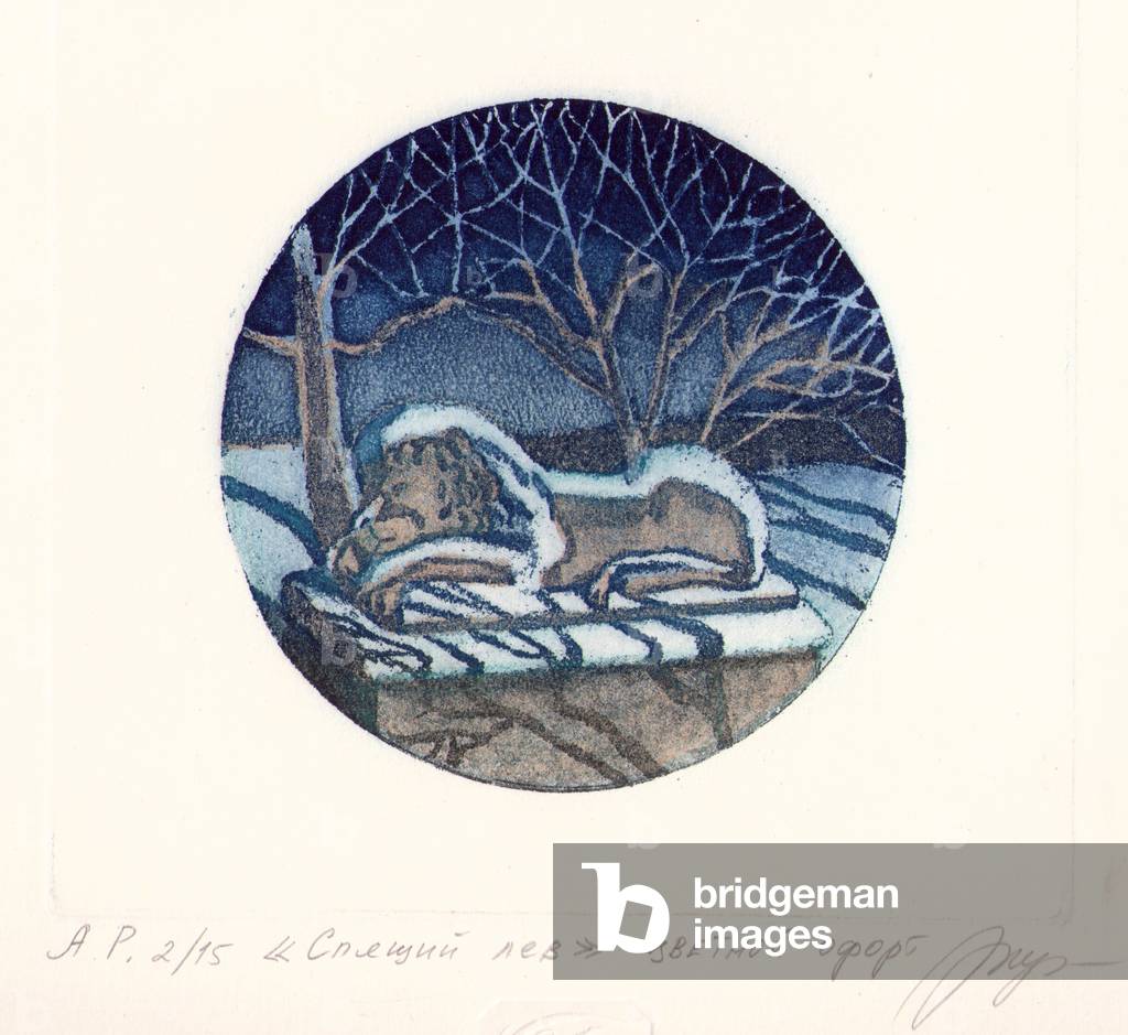 The Lion Sleeps, 1995 (Farbätzung)