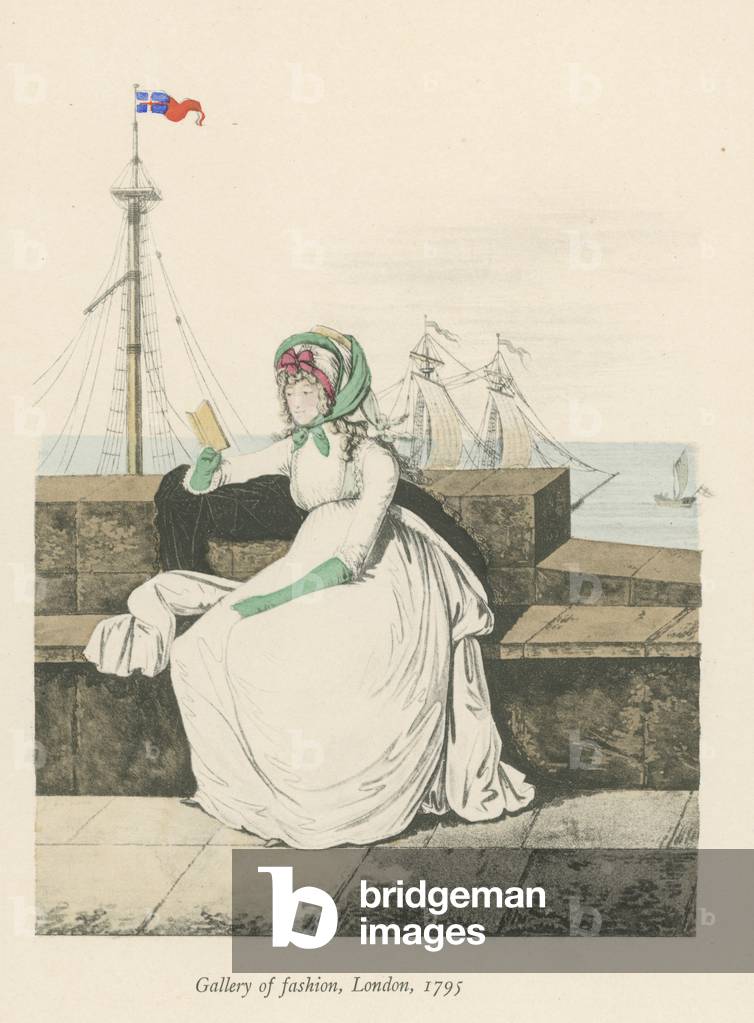 Galleria di moda, Londra, 1795 (colore lito)