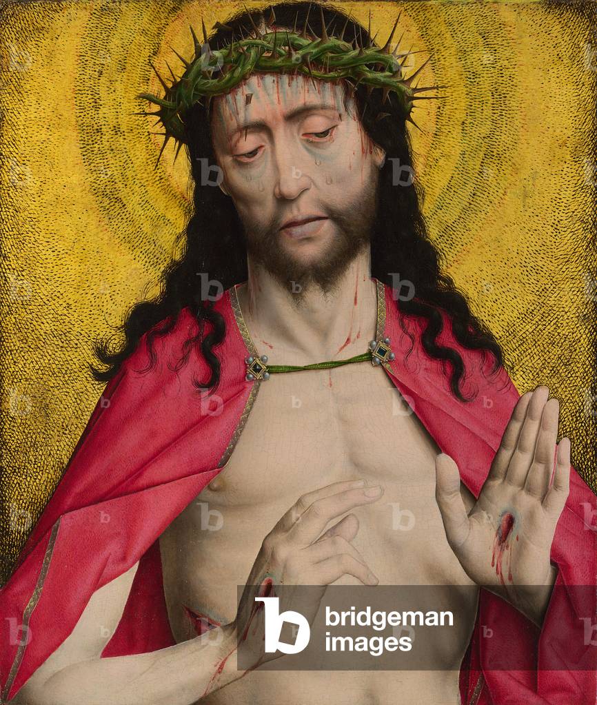 Image of Painting depicting Christ crowned with thorns 1470 by Dirck Bouts