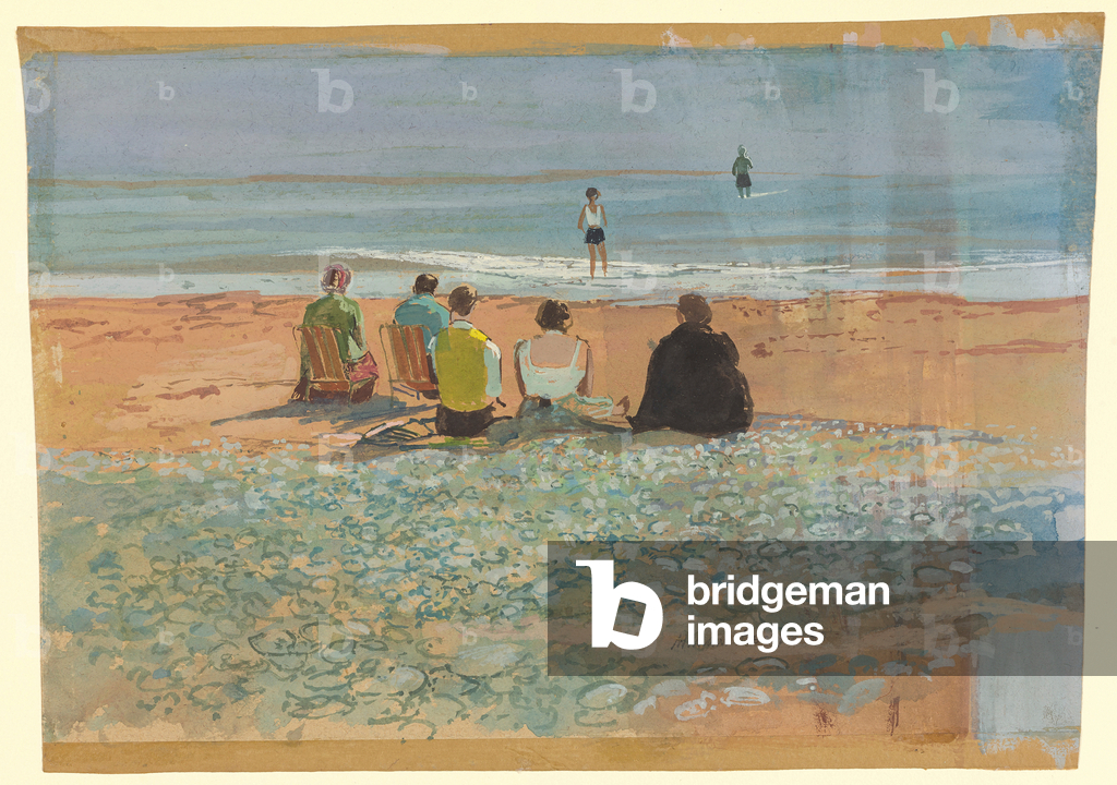 Image de Dessin représentant Trempette du soir (gouache) par William Bowyer