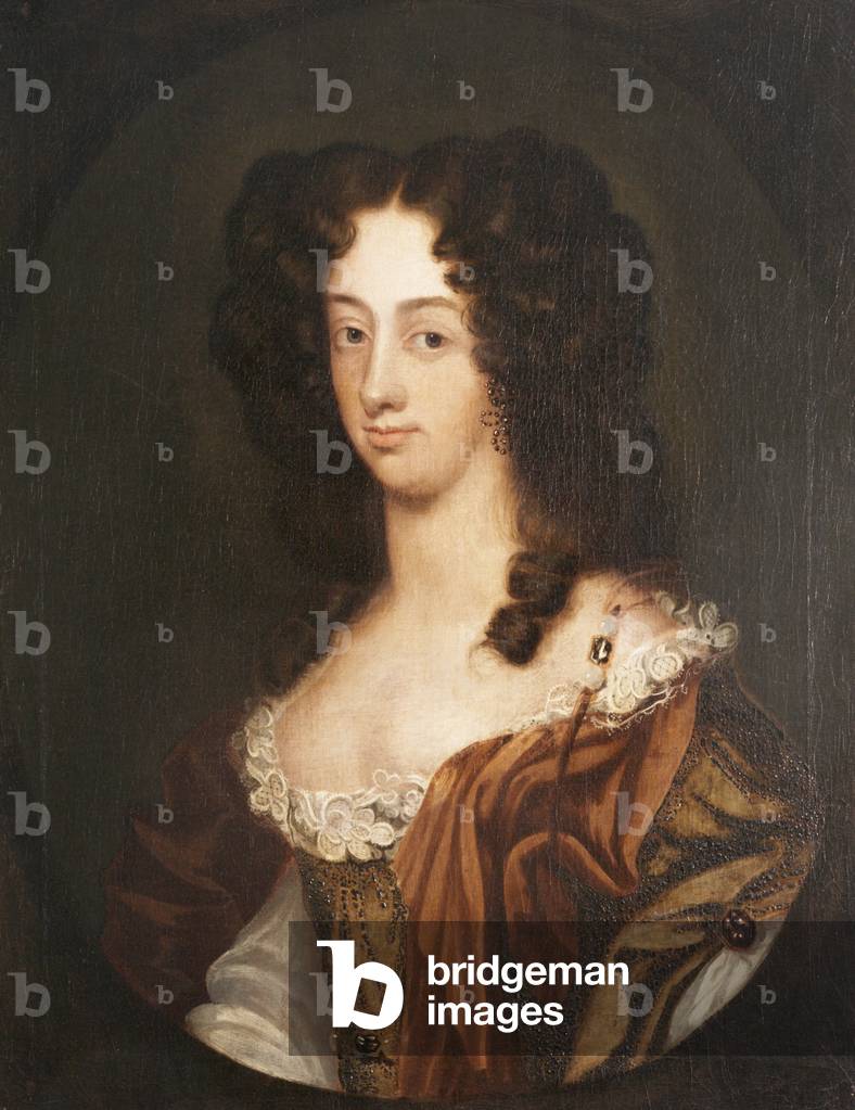 Immagine di Dipinto "Signora Thomas Hunt I" di English School, b/w