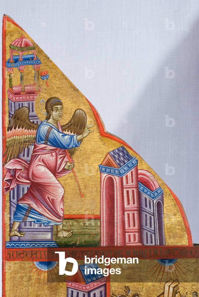 Erzengel Gabriel, Verkündigung, um 1270-75 (Tempera an Bord)