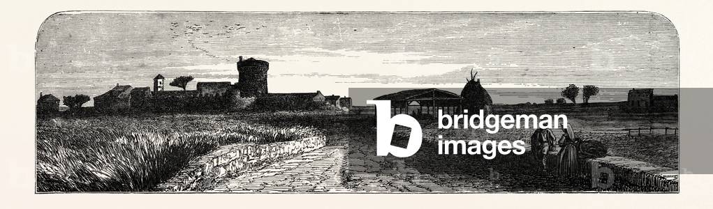 Die Campagna in der Nähe von Ostia. Italien