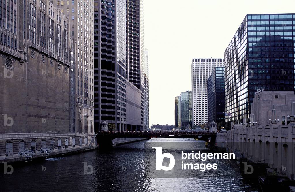 Chicago: Topographische Ansichten des Chicago River, 1995 (Foto)