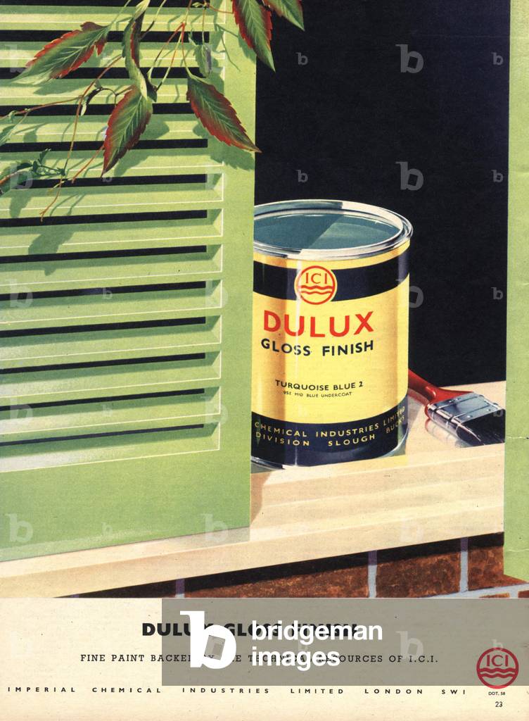 Image of Dulux ICI Paint Magazine, advert, UK, 1950s