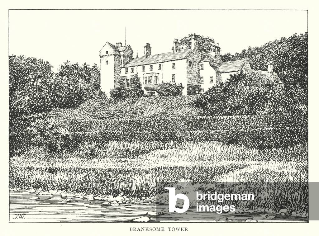 Image of Print depicting Branksome Tower (litho) 1901 by Jenny Wylie