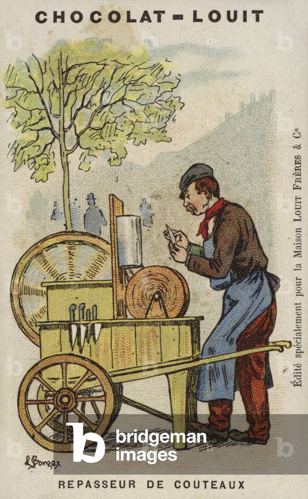 Repasseur de Couteaux (cromolito)