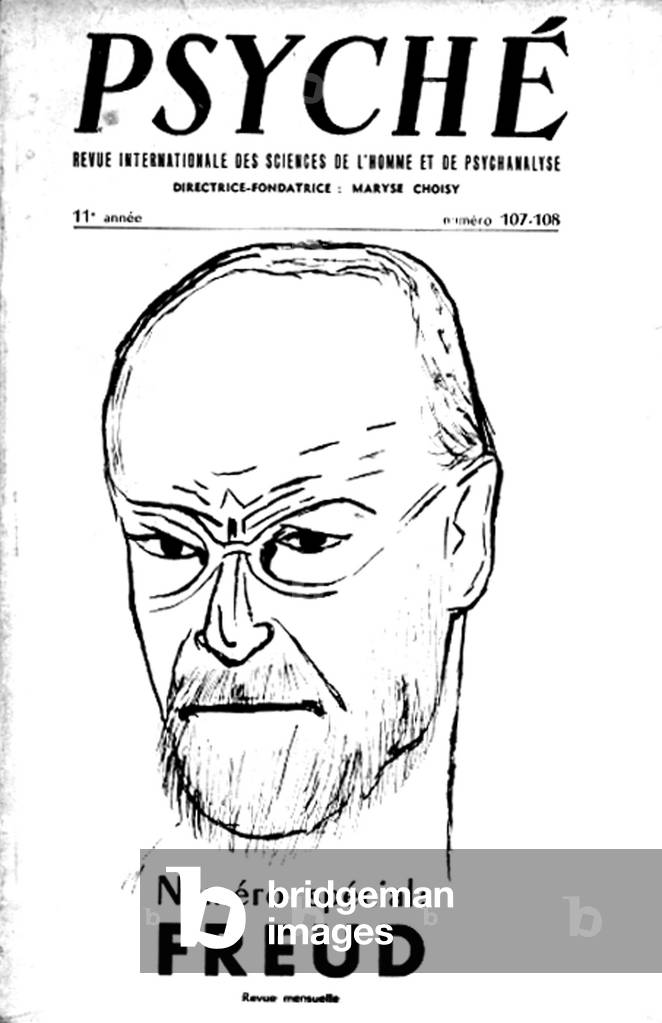 Image of Front page of magazine "Psyche" about Sigmund Freud, 1955