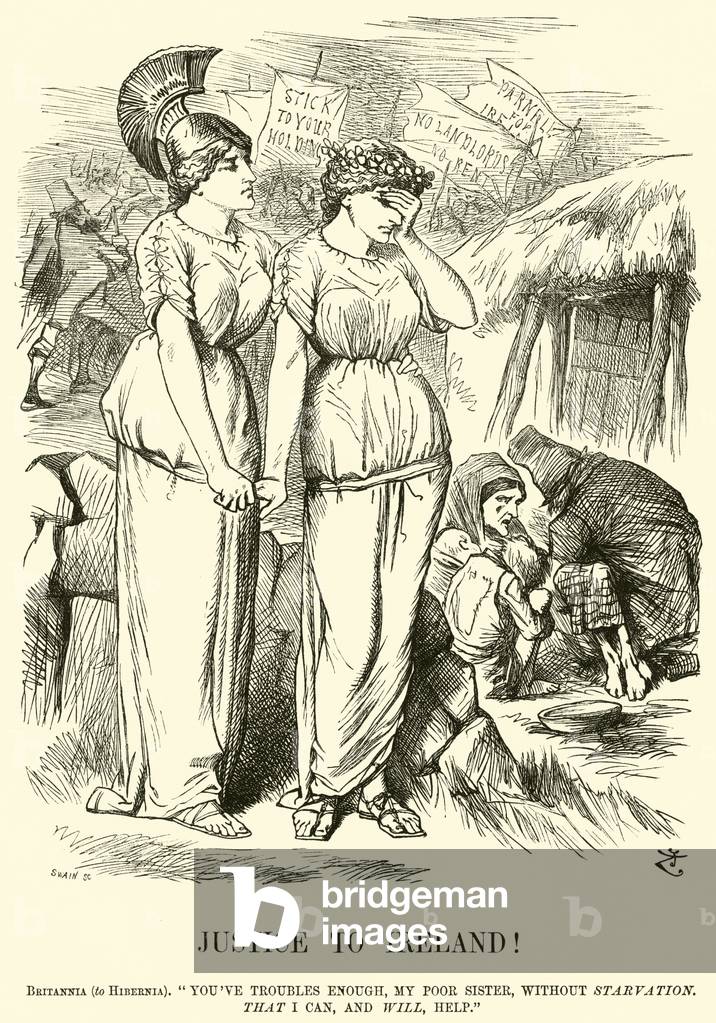 Immagine di Incisione "Giustizia in Irlanda! (incisione)" 1801 di English School, b/w