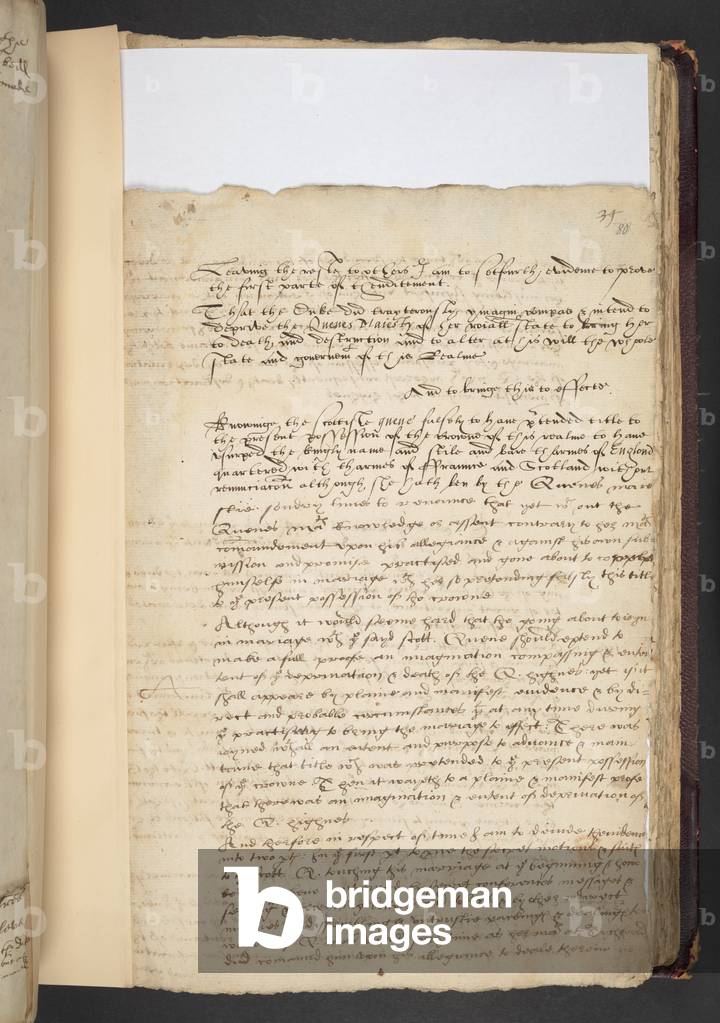 Bild von Zeichnung "Beiträge zu Mary Queen of Scots" 1550 von English School