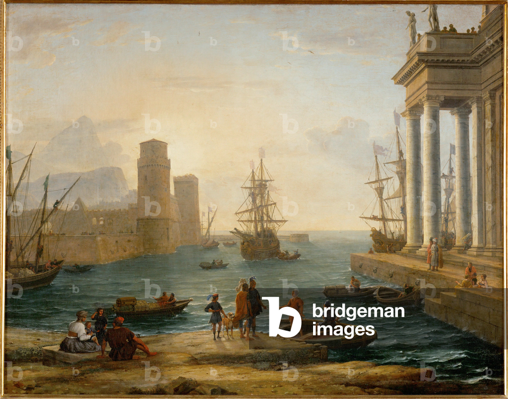 Port de mer, effet de brume Hafen mit Nebel ...