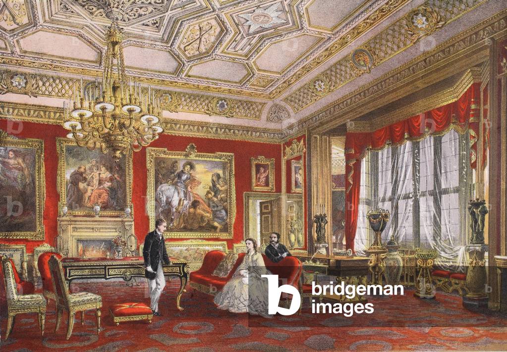 Il 'Rubens Stanza', Castello di Windsor, da 'Un Memoriale del matrimonio di Edward VII e Alexandra di Denmark,