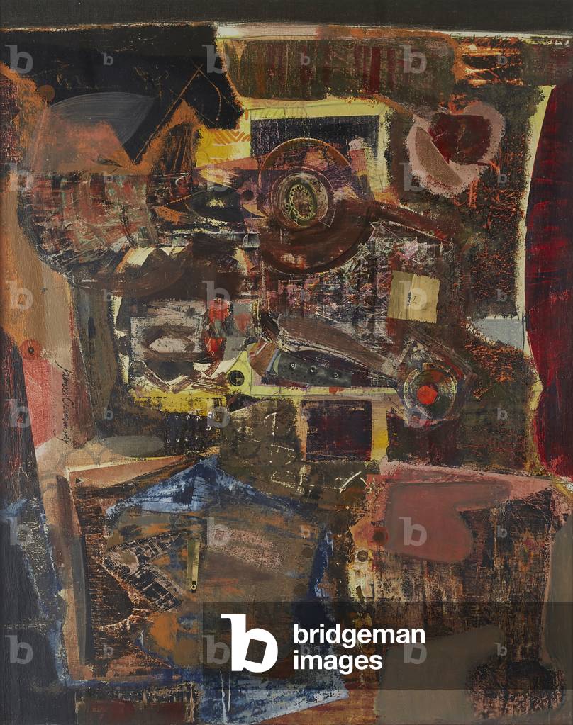 Astratto senza titolo (olio su tela)