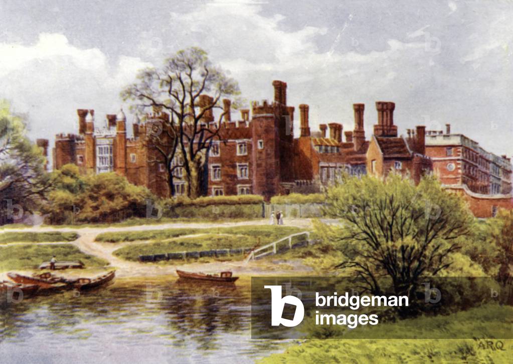 "Hampton Court Palace (color lito)" di Alfred Robert Quinton
