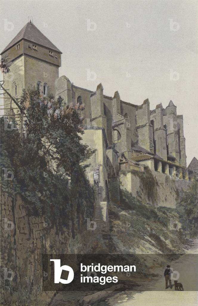 Saint-Bertrand-de-Comminges, Ancienne Abbaye, Cote S (foto a colori)