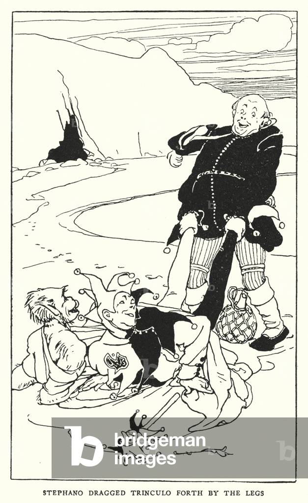 Illustrazione per La tempesta di Shakespeare (lito)