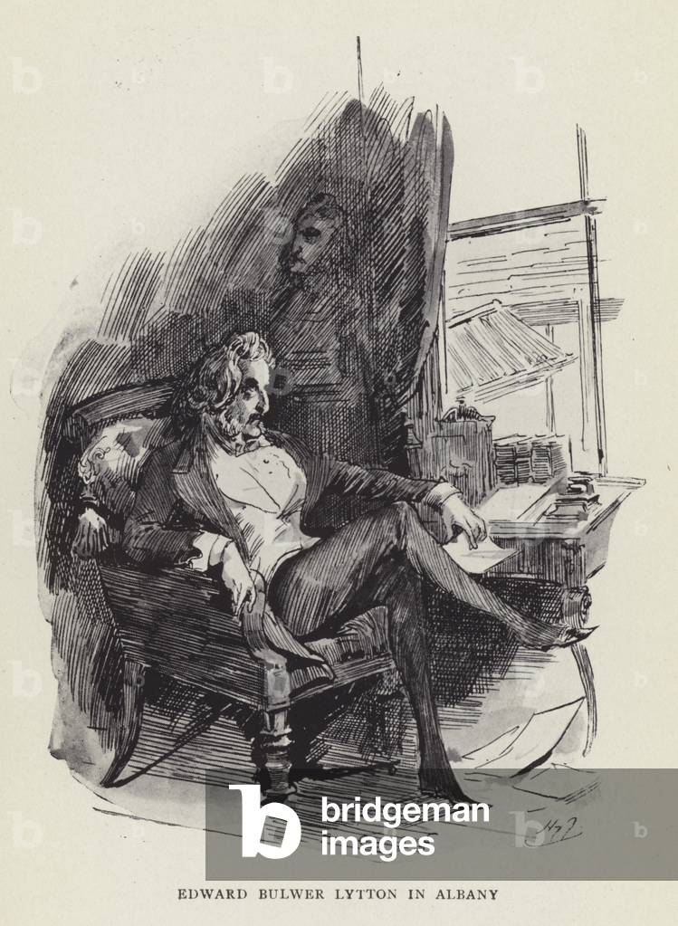 Edward Bulwer Lytton in Albany (litho)
