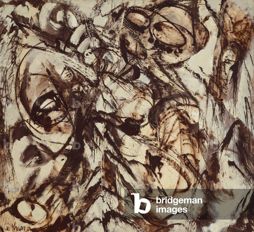 The Guardian, 1960 (pittura ad olio e casa su tela)