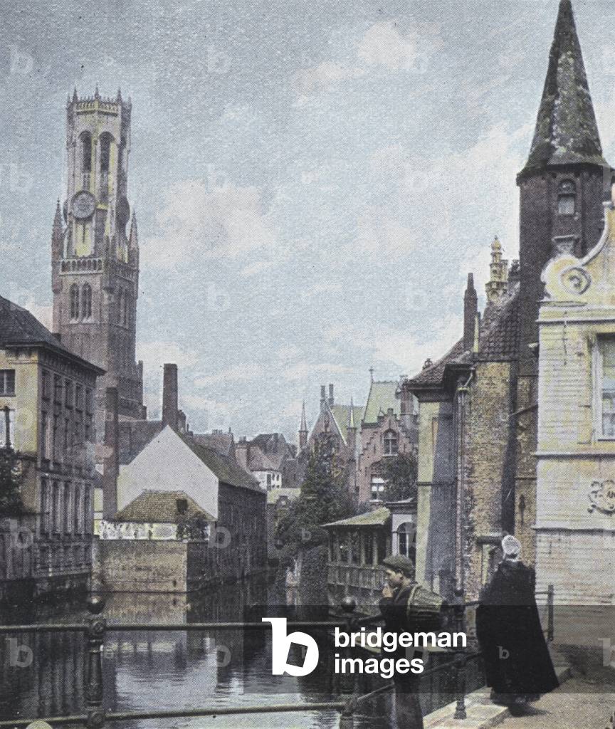 Bild von Fotografie "Der Glockenturm von Brügge (farbiges Foto)" von English Photographer