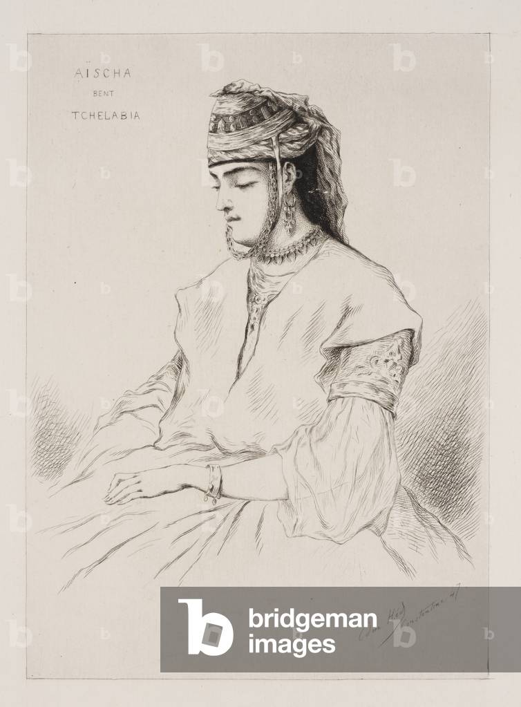 

Aischa Bent Tchelabia, 1875 (Etching)